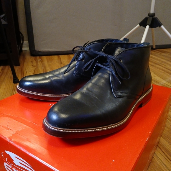 Cole Haan Tyler Grand Black Leather Chukka‎ Boots C25100 Men Size 11M